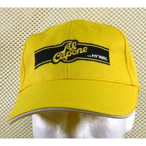 Al Capone Cigars "My Way" Yellow Baseball Cap Real Not‎ Perfect Design